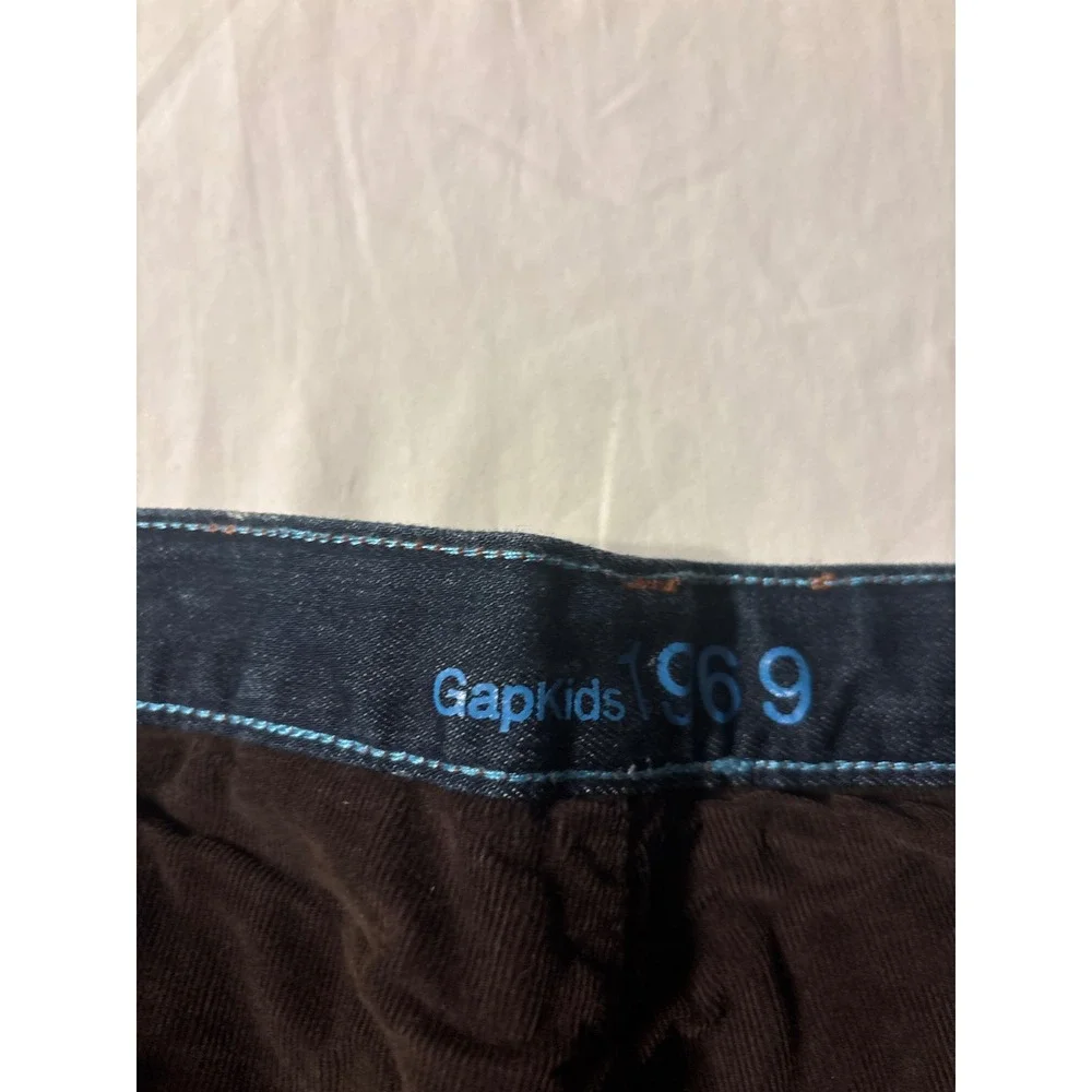 Gap 1969 Straight Leg Jeans Kids 16 Dark Wash Indigo‎  Whiskered Denim